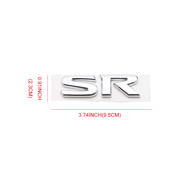 2019-2025 ALTIMA SR Tailgate Badge ABS Chrome Nissan Self-Adhesive Decal Nameplate