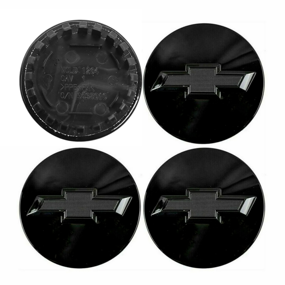 4Pcs 2016-2019 Camaro Colorado Traverse Plastic Wheel Center Caps Gloss Black Chevrolet 9595010