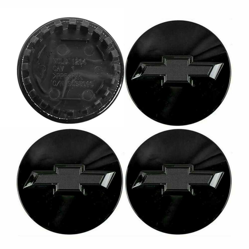 4Pcs 2016-2019 Camaro Colorado Traverse Plastic Wheel Center Caps Gloss Black Chevrolet 9595010