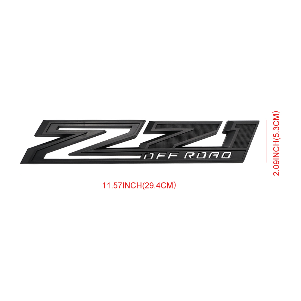 2PCS 2019-2025 Silverado Z71 Plastic Z71 Off Road Door Side Fender Letter Chevrolet 84557549