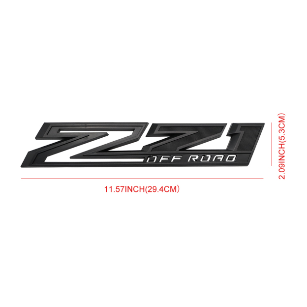 2PCS 2019-2025 Silverado Z71 Plastic Z71 Off Road Door Side Fender Letter Chevrolet 84557549