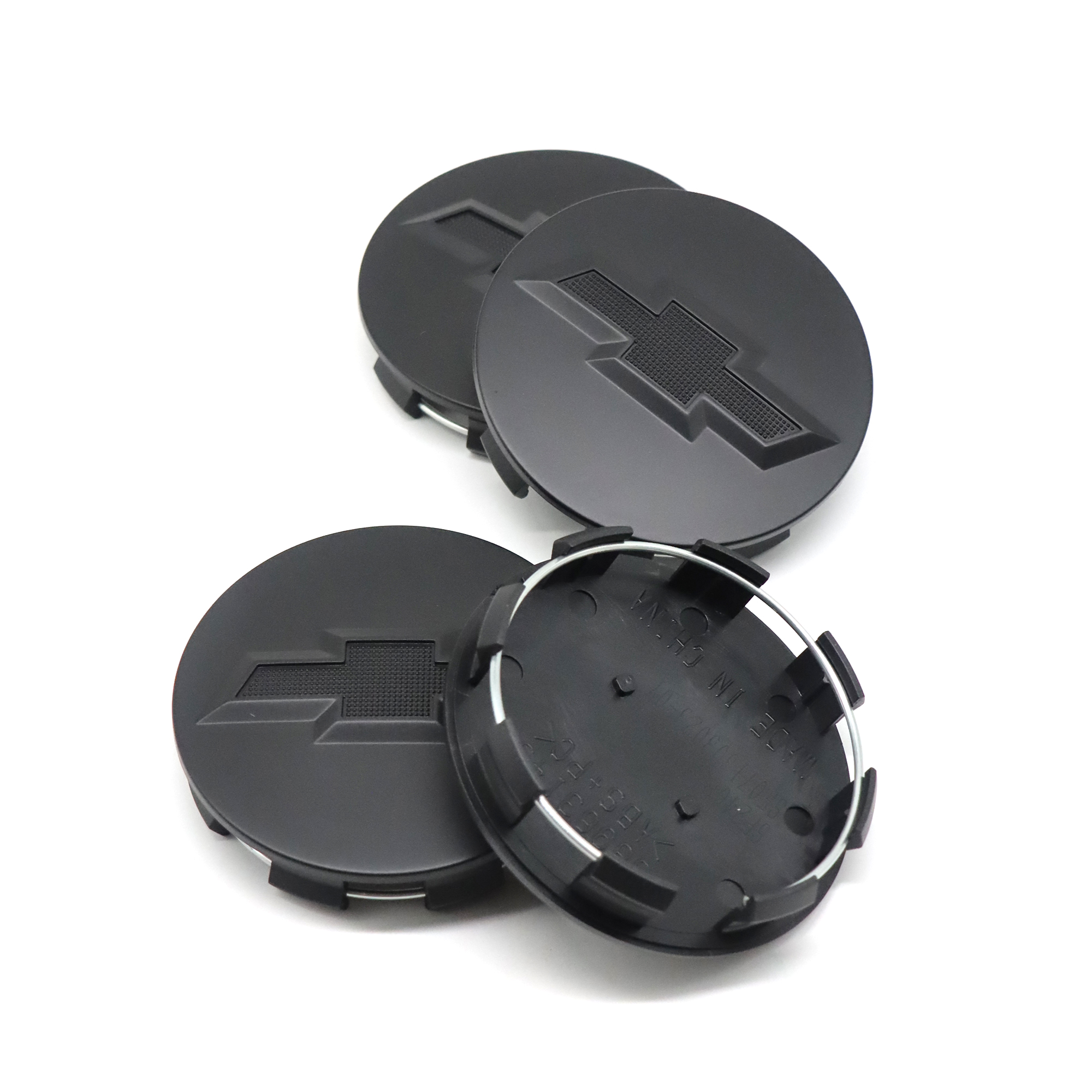 4Pcs 2007-2019 Suburban Silverado Tahoe Plastic Wheel Center Caps Matte Black Chevrolet 83mm