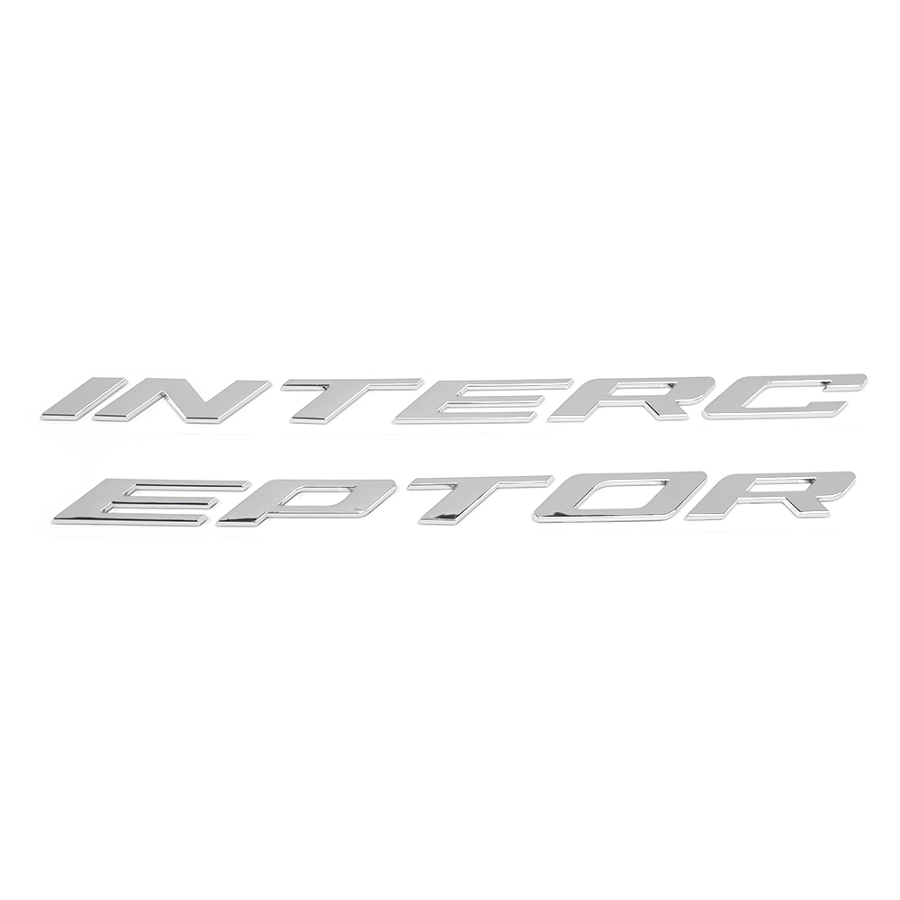 2014-2019 Explorer Interceptor Front Hood Letters ABS Chrome Ford 3D Raised Stickers Decals