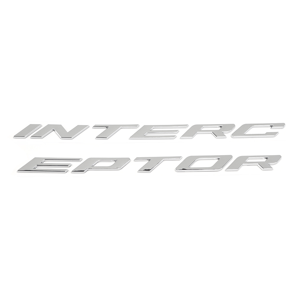 2014-2019 Explorer Interceptor Front Hood Letters ABS Chrome Ford 3D Raised Stickers Decals