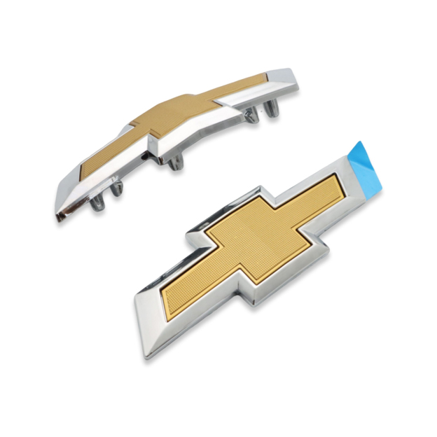 2PCS 2016-2018 Malibu Plastic Front Bumper Grille Emblem Gold Chevrolet 84337320