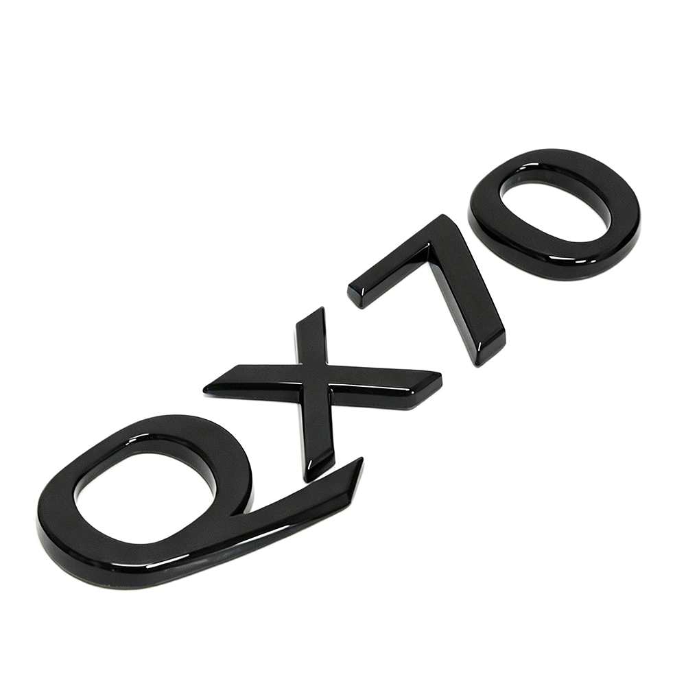 For 2014-2024 Infiniti QX70 ABS Rear Liftgate Letter Nameplate Gloss Black Infiniti