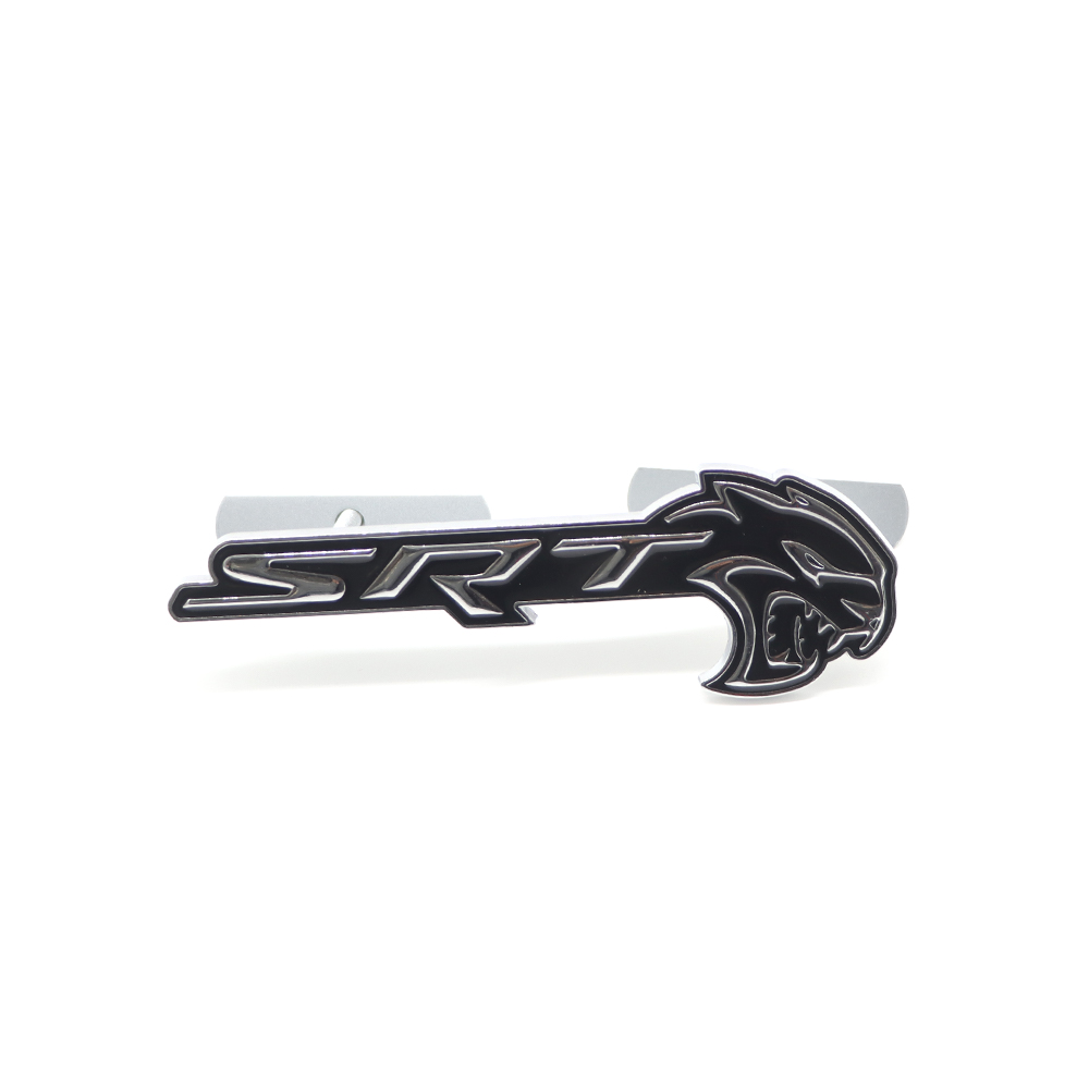 2018-2026 Charger Durango Hellcat SRT Metal Front Grille Badge Black Chrome Dodge Decal