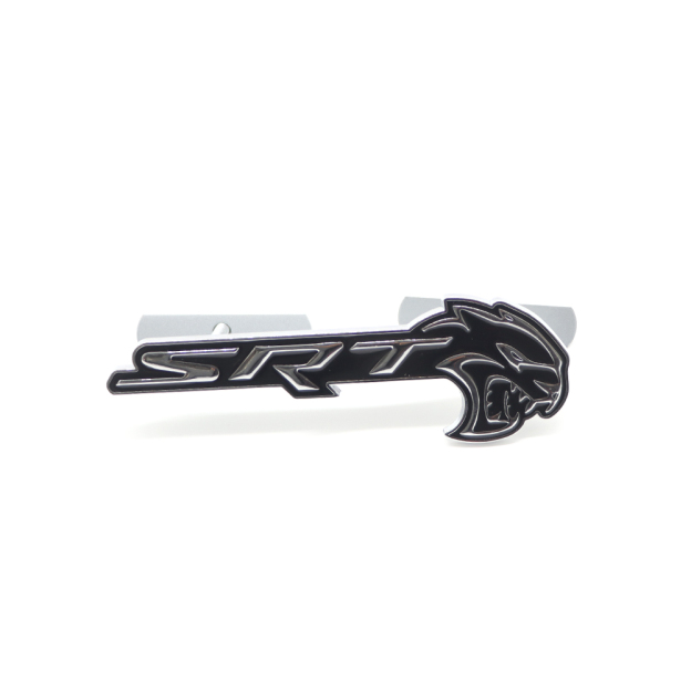 2018-2026 Charger Durango Hellcat SRT Metal Front Grille Badge Black Chrome Dodge Decal