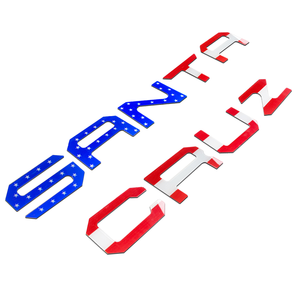 2022-2025 Santa Cruz Acrylic Tailgate Insert Letter US Flag Hyundai 