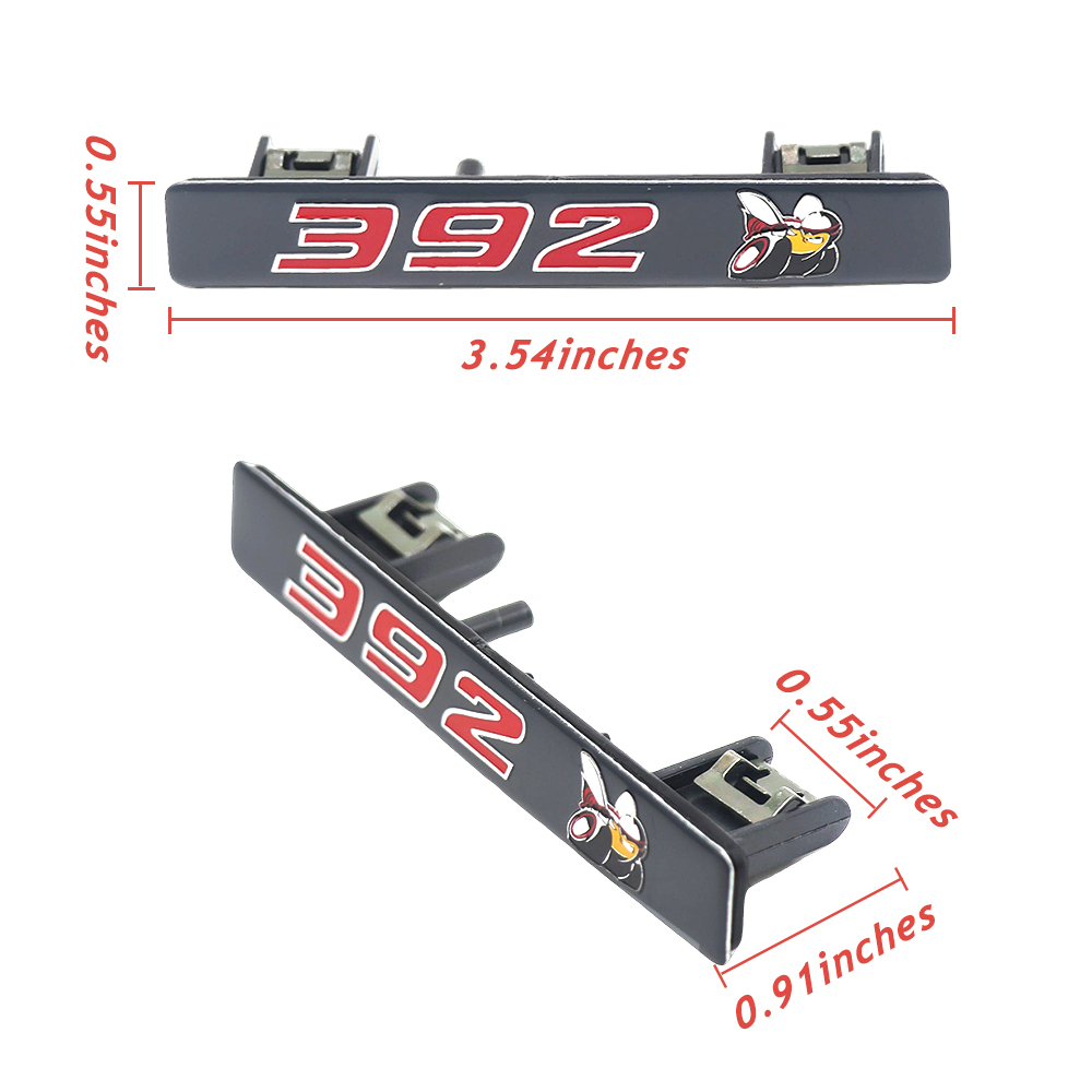 2020-2023 Charger ABS 392 Scat Pack Dash Badge Grey Red Dodge 68494917AA Super Bee Decal Nameplate