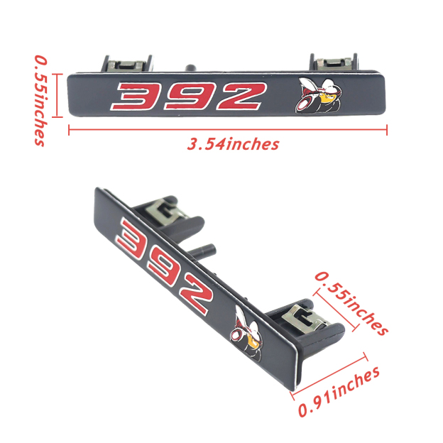 2020-2023 Charger ABS 392 Scat Pack Dash Badge Grey Red Dodge 68494917AA Super Bee Decal Nameplate