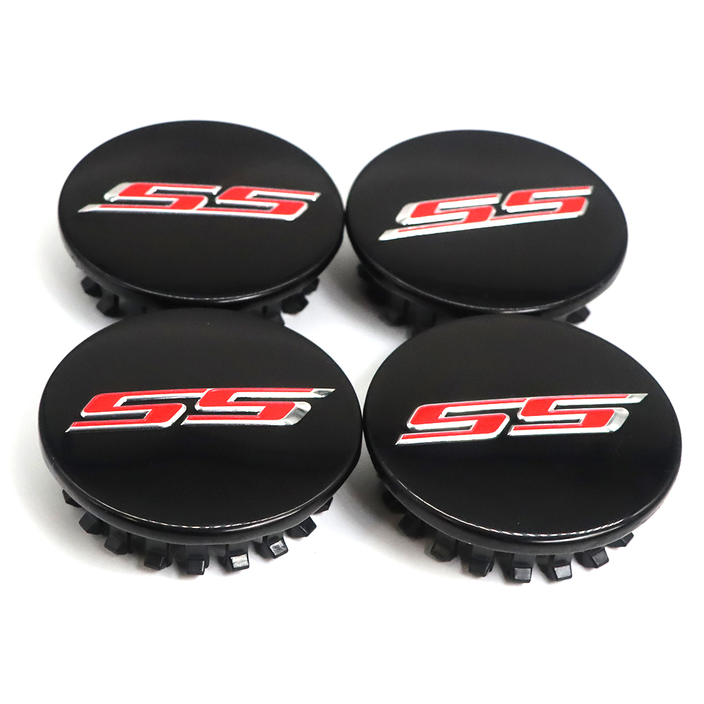 4PCS 2016-2020 Camaro SS Plastic 68mm Wheel Center Hub Cap Black Red Chevrolet 19357158 9595010