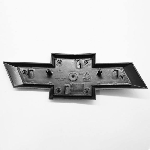 2Pcs 2019-2021 Silverado 1500 ABS Plastic Front Grille Emblem Black Chevrolet 