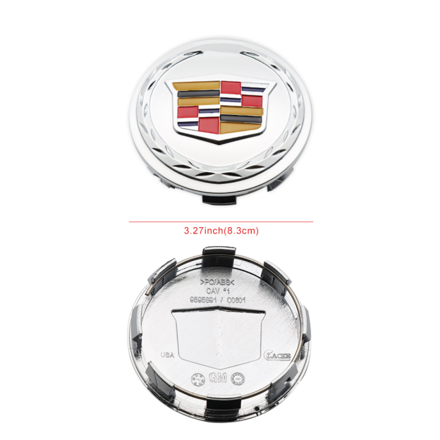 4PCS 2007-2013 Cadillac Escalade ESV EXT Plastic 83mm 3.25in Wheel Center Cap Cadillac