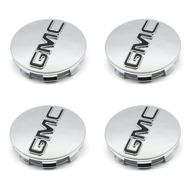 4PCS 2014-2020 Sierra Yukon Denali Plastic 83mm Wheel Center Cap Chrome Black GMC 20942032 20941995