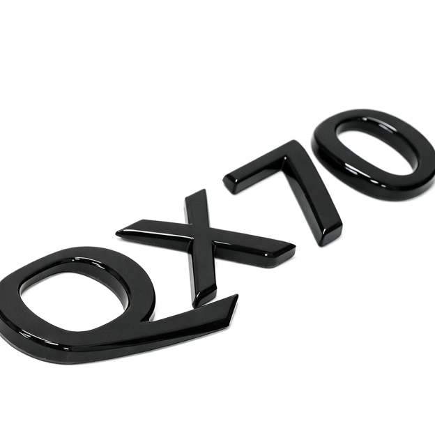 For 2014-2024 Infiniti QX70 ABS Rear Liftgate Letter Nameplate Gloss Black Infiniti