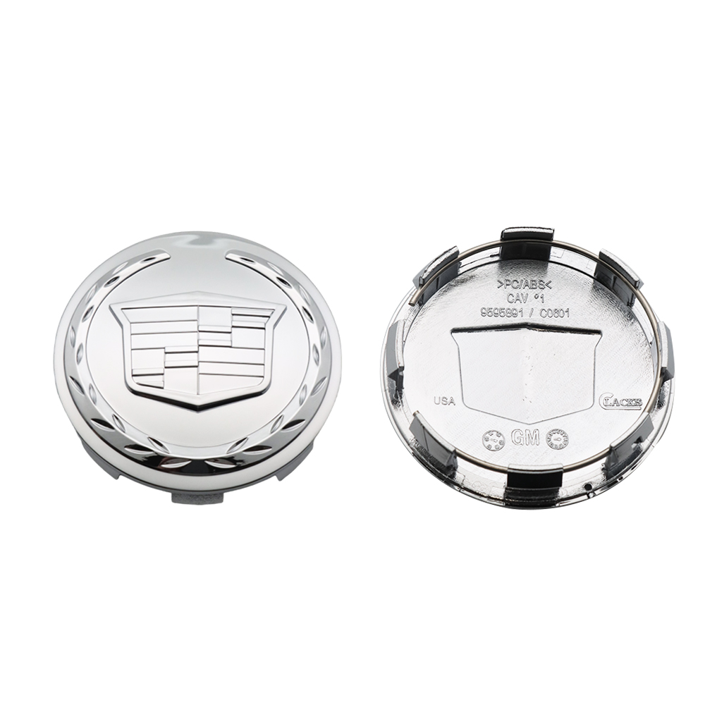 4PCS 2007-2013 Cadillac Escalade ESV EXT Plastic 83mm 3.25in Wheel Center Cap Chrome Cadillac
