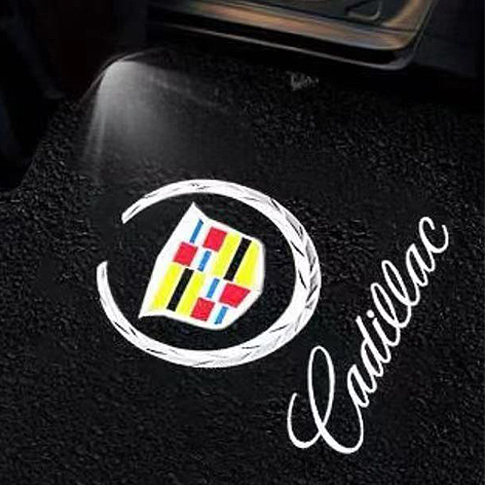 2pcs ATS SRX XT5 XTS LED Car Door Lamp Projector Lamp Welcome Paddle Lights Cadillac