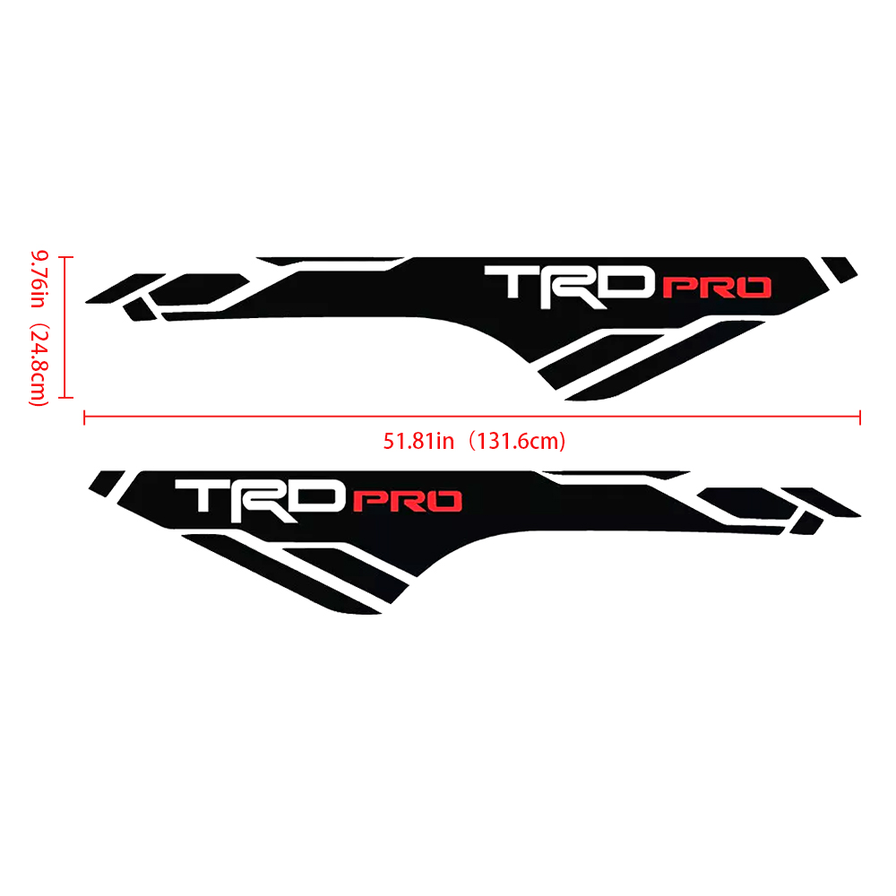 4runner Tundra Tacoma TRD PRO Vinyl Decals Bed Side Graphic Sticker Toyota