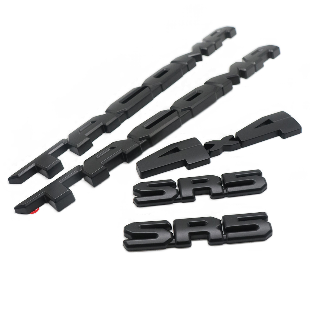 5PCS 2024-2025 Tacoma SR5 4x4 Emblem Overlay Door Side Nameplate Toyota