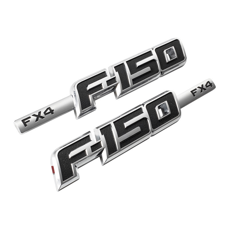 2x For F-150 XLT Left & Right 3D Side Fender Emblems 2009-2014 ABS Plastic Badge