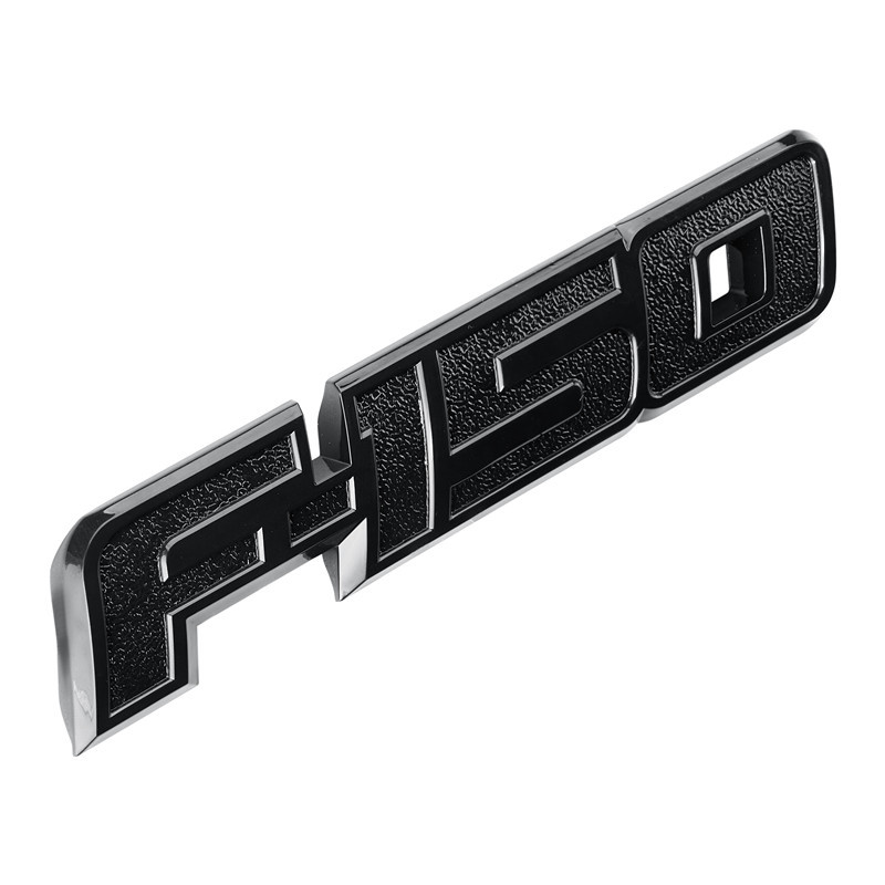 Tailgate Emblem Fit for F-150 2009-2022 Rear Trunk Badge Adhesive All Black Logo