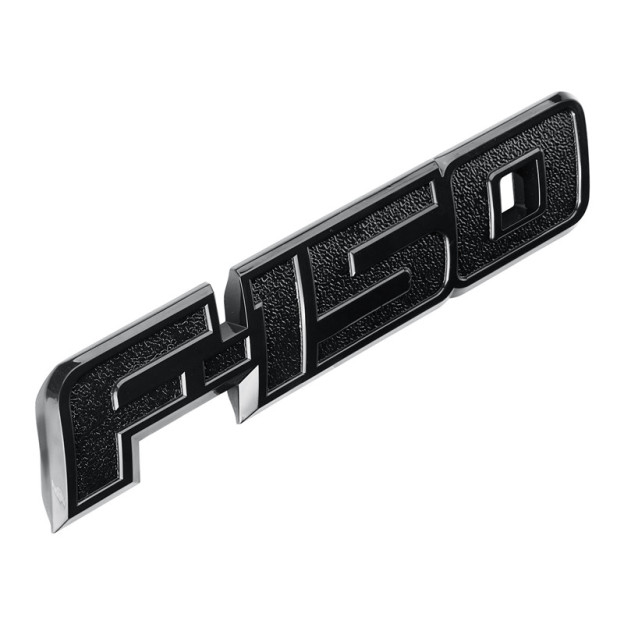 Tailgate Emblem Fit for F-150 2009-2022 Rear Trunk Badge Adhesive All Black Logo