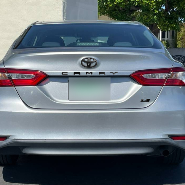 3PCS 2018-2024 CAMRY LE Emblem Overlay Gloss Black Rear Cover Toyota 