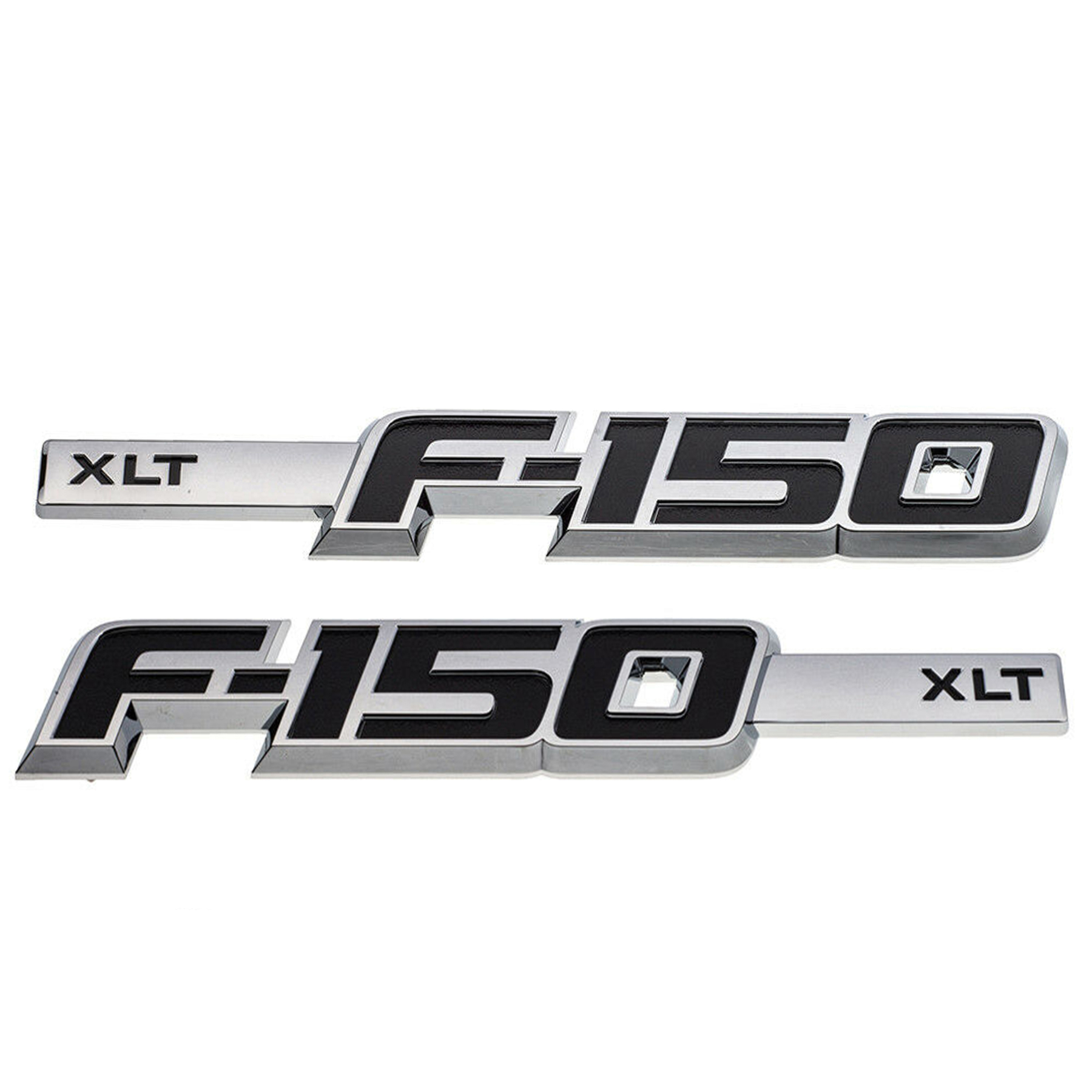 Ford F-150 XLT 2009-2014 Drivers Side Fender emblems Badges Door Letters 3D Raised Sticker Decal Nameplate 2PCS SET