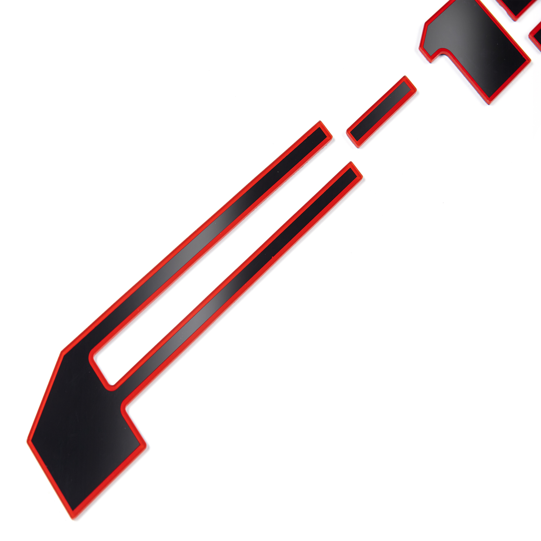 Ford F-150 2018-2020 Rear Tailgate Inserts Letters Trunk Lid emblems Badges 3D Stickers Decals Nameplate Black Red Acrylic