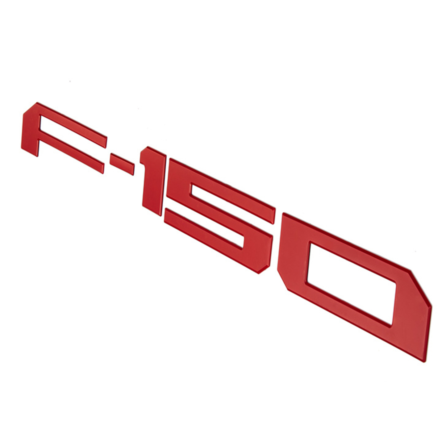 Ford F-150 2018-2020 Rear Tailgate Inserts Letters Trunk Lid emblems Badges 3D Stickers Decals Nameplate All Red