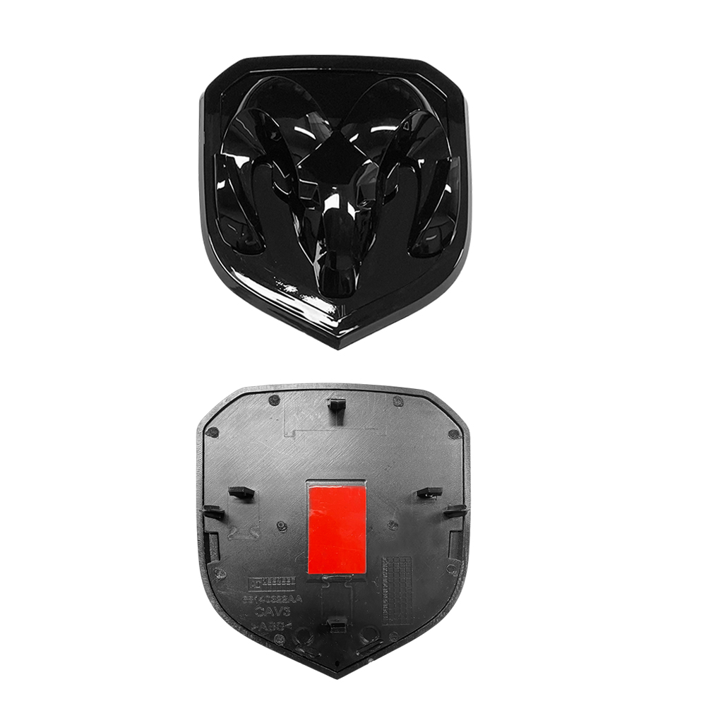 Dodge RAM 1500 2500 3500 2013-2018 FRONT GRILL & REAR TAILGATE RAMS HEAD EMBLEM 3D REPLACEMENT BADGE