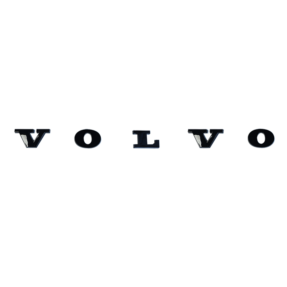 VOLVO Rear Tailgate Letters Trunk Lid Badge Nameplate Emblem Sport Gloss Black