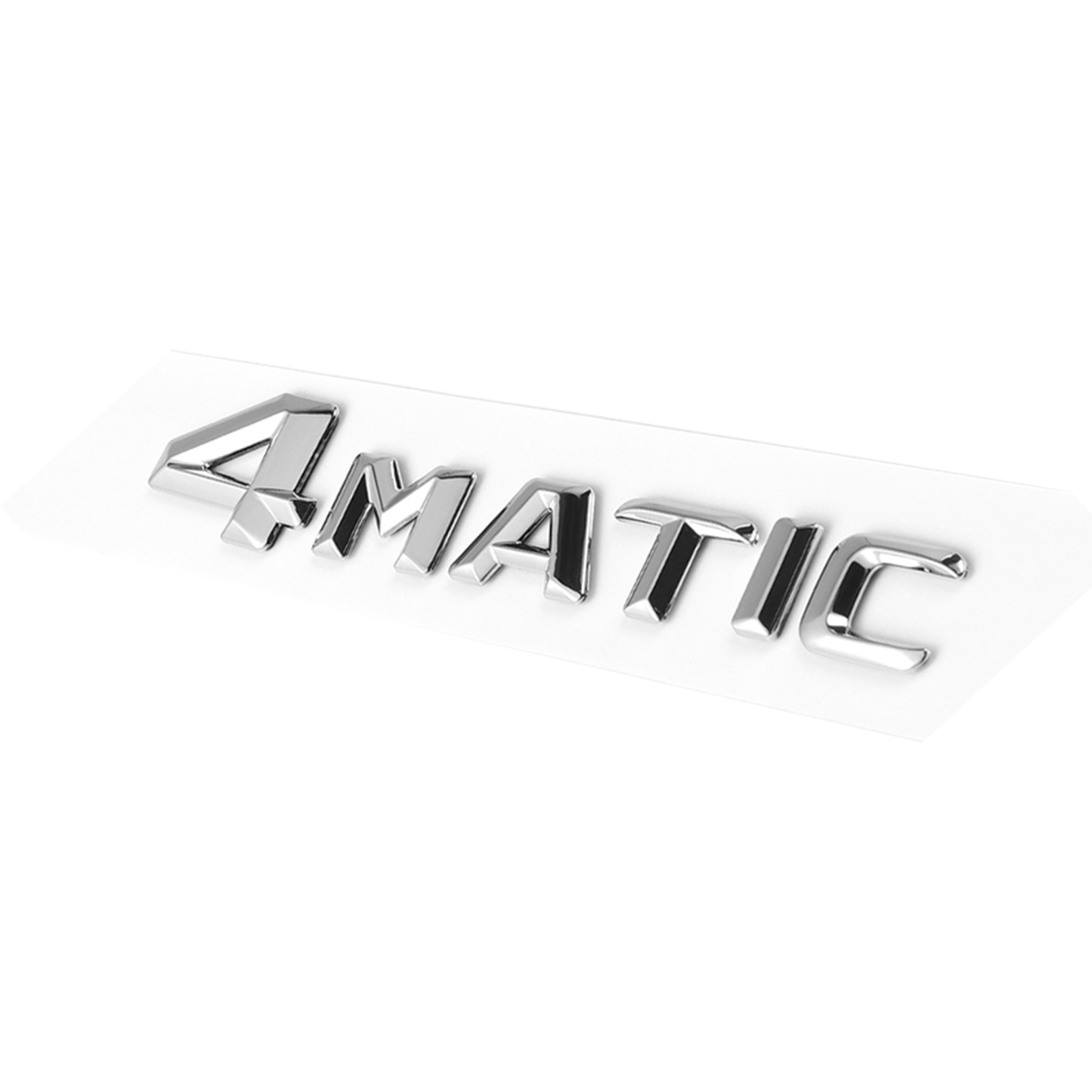 Mercedes Benz A B C E S 2014-2024  4 MATIC Rear  Tailgate Trunk Lid Letters Badge Emblem Chrome Silver