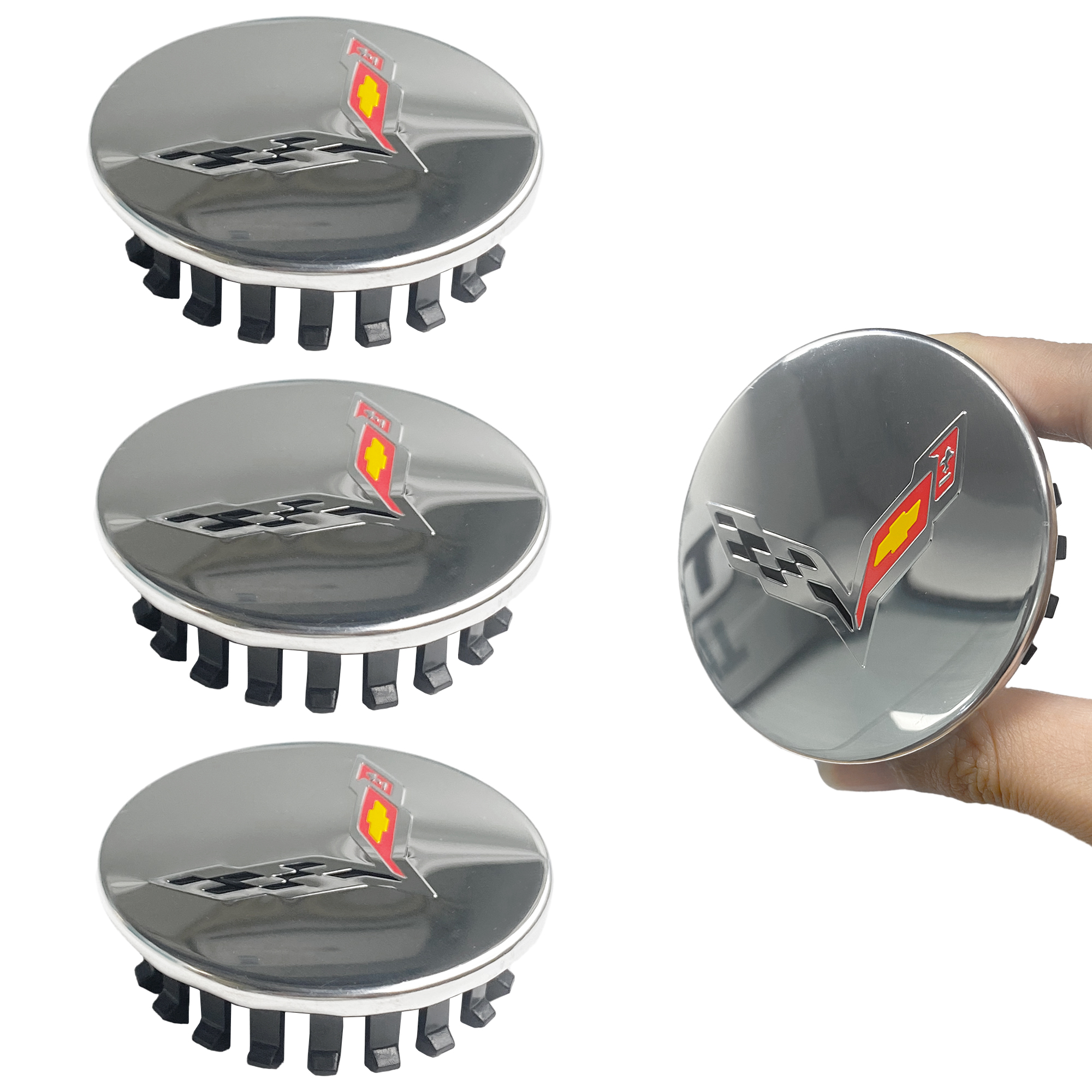 68mm Wheel Center Cap for Chevrolet Corvette C6 2005-2013 | Replaces OE# 9595010