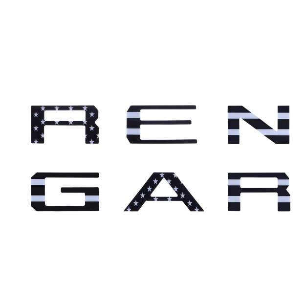 2019-2022 Ranger Letter Acrylic Black& White Flag Ford VKB3Z-9942528-B