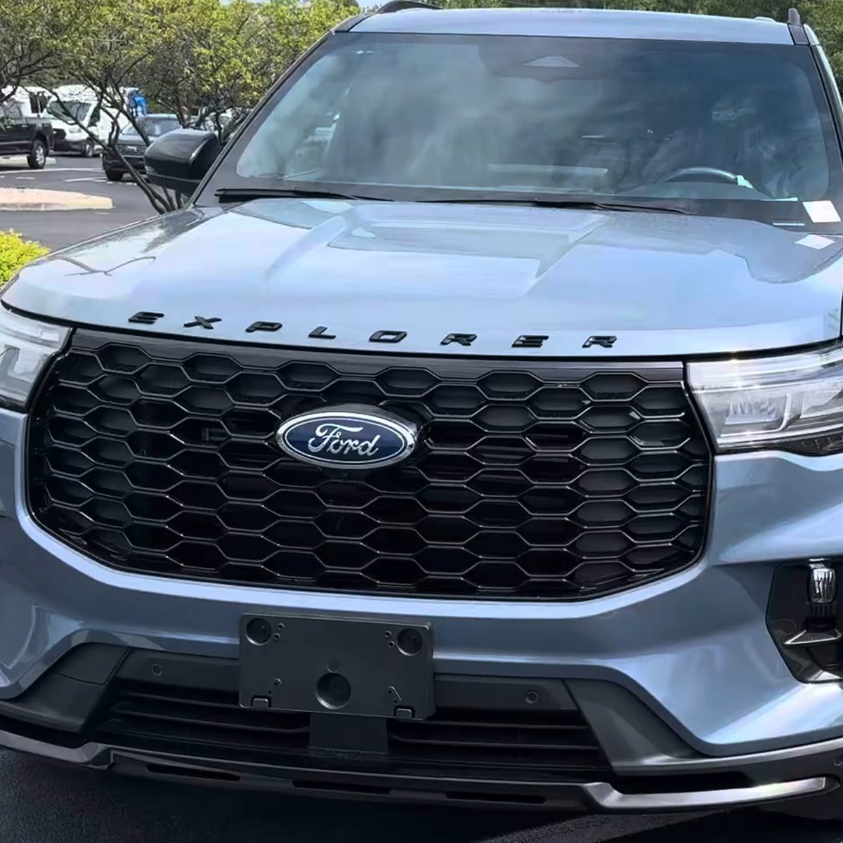 2020-2026 Explorer Front Hood or Rear Tailgate Letters ABS Matte Black Ford 3D Sticker Decal