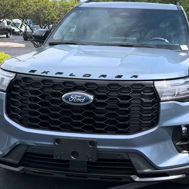 2020-2026 Explorer Front Hood or Rear Tailgate Letters ABS Matte Black Ford 3D Sticker Decal