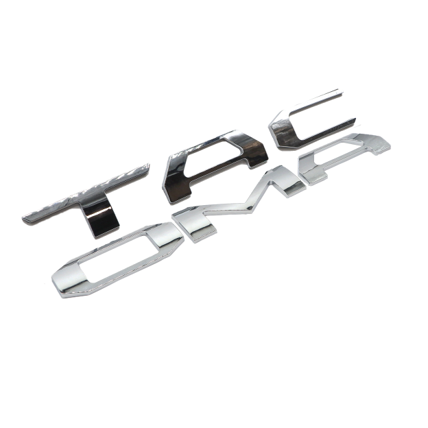 2016-2023 Tacoma Abs Plastic Tailgate Letters Gloss Chrome Toyota 6pcs Letters