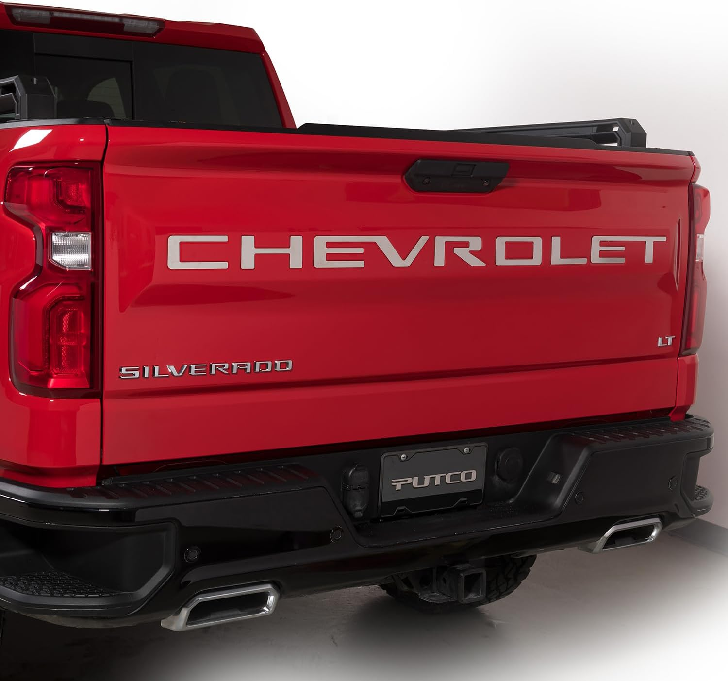 2019-2026 Silverado 1500 2500/3500HD ABS Plastic Tailgate Insert Letter Gloss Chrome Chevrolet Liftgate Letter