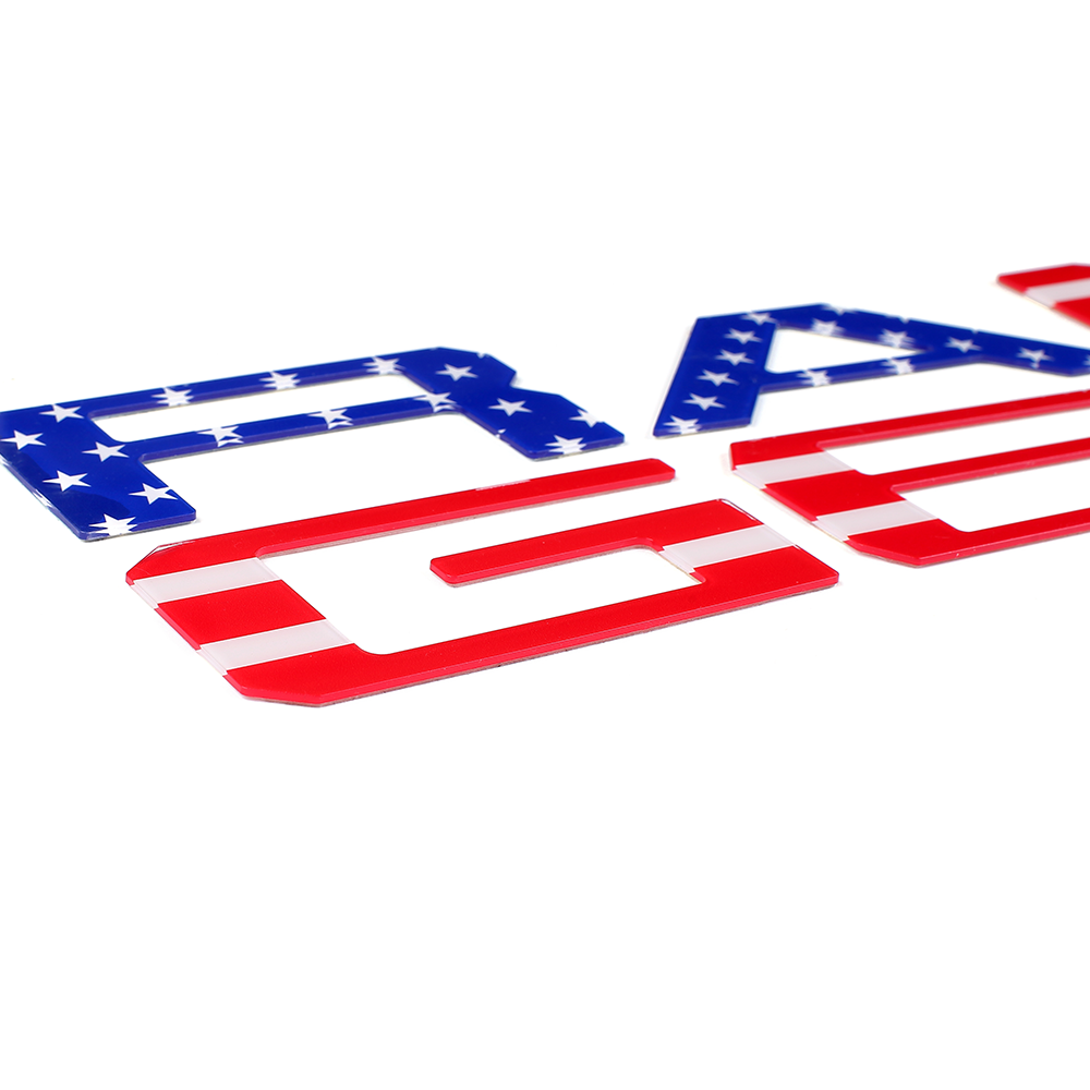 2019-2023 Ranger Acrylic Tailgate Insert Letter US Flag Ford