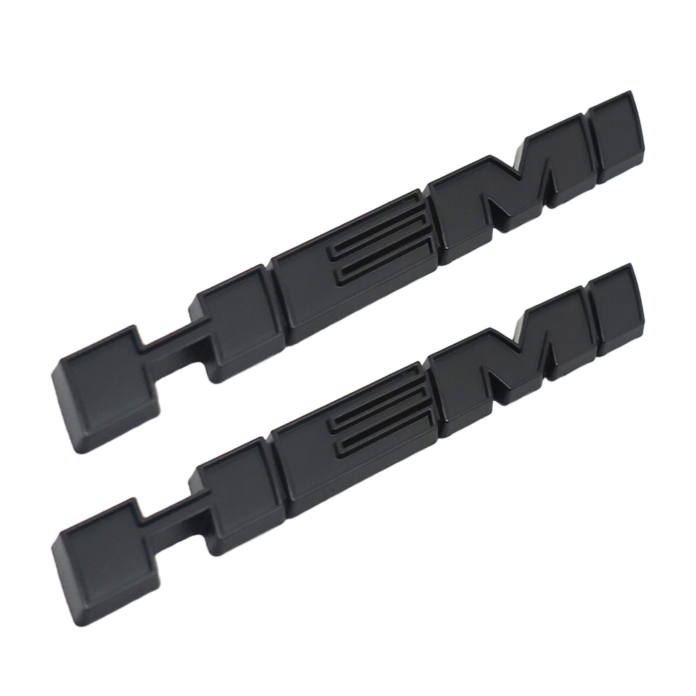2Pcs 2011-2019 Charger Challenger Metal Hemi Badge Matte Black Dodge Decal Nameplate