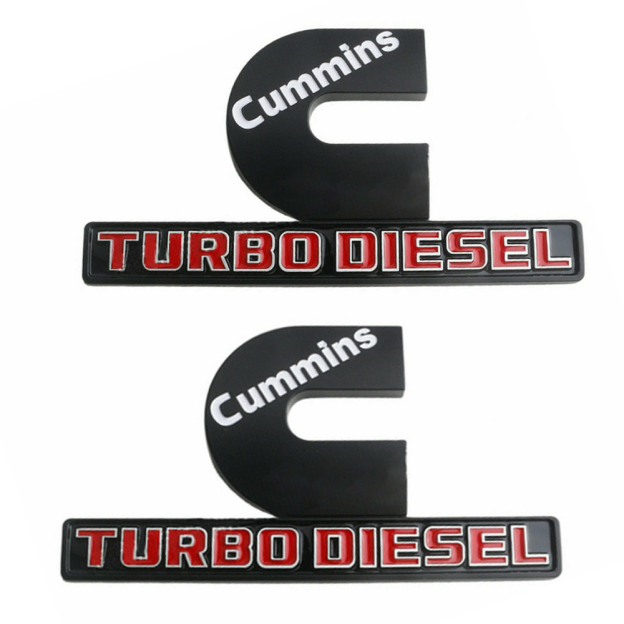 2PCS RAM 2500 3500 Cummins Turbo Diesel Front Door Fender Side Badge Nameplate Dodge 68276962AA
