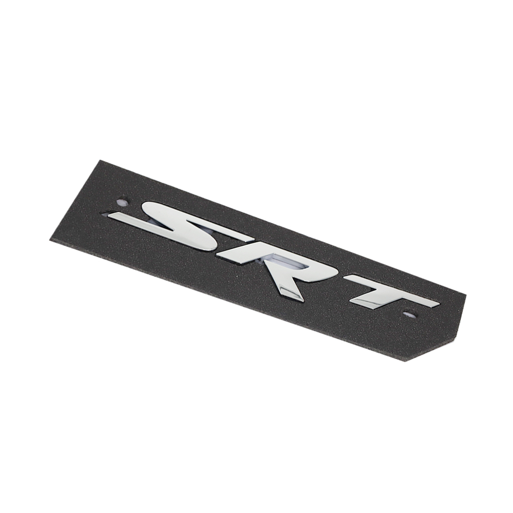1Pc 2011-2020 Grand Cherokee Plastic SRT Emblem Nameplate Badge Silver Jeep