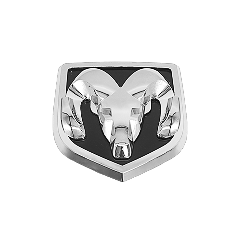 For 2013-2018 RAM 1500 2500 3500 ABS Rear Tailgate Ram Head Grill Emblem Chrome Black Dodge 68082011AB