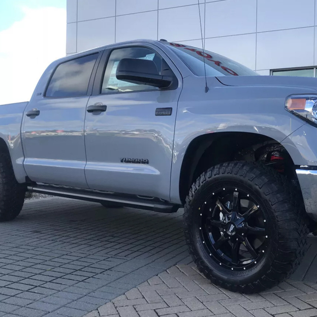 2PCS 2014-2021 TUNDRA ABS Blackout 3D Overlay Side Door Letter Matte Black Toyota PT948-34181-02