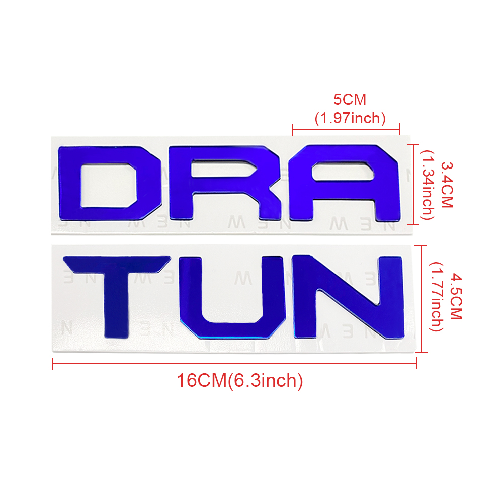 1Pc 2022-2026 Tundra Acylic Front Grille Letters Blue Toyota