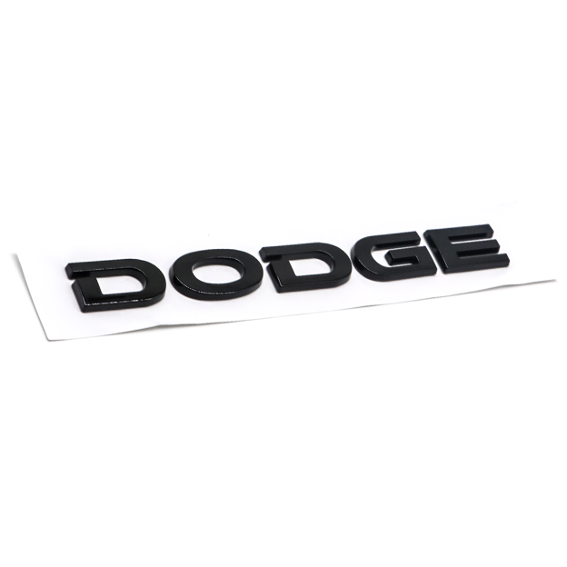 2009-2012 Charger Journey Avenger 300 ABS Tailgate Letter Gloss Black Dodge Chrysler Rear Trunk Decal