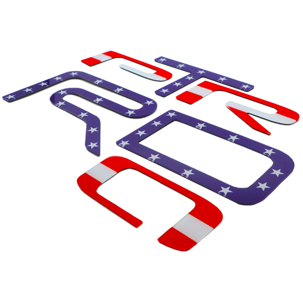 2022–2025 Tundra TRD PRO Acrylic 3D Tailgate Insert Letter US Flag Toyota