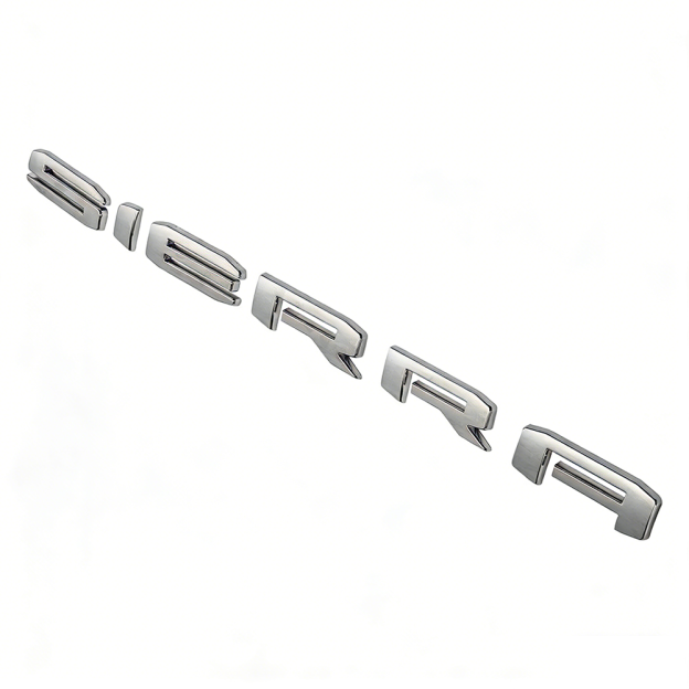 1Pc 2019-2021 Sierra 2500 HD ABS Plastics Letter Gloss Silver GMC
